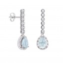 Pendientes de novia con diamantes y topacios azules (75B0201TTA)-SECUN