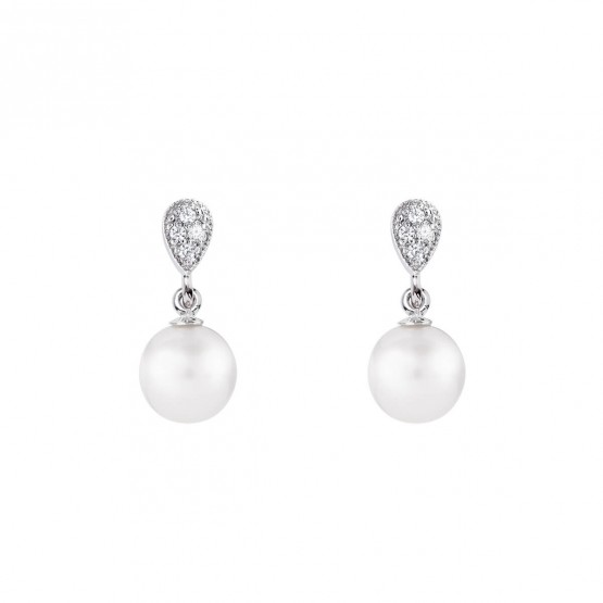 Pendientes para novia en plata y perlas (79B0200TD1) 1