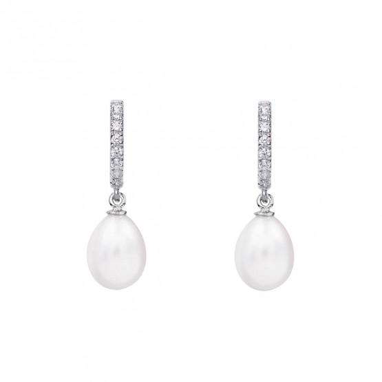 Pendientes de novia de oro blanco de18k con perlas (79B0400TE1) 1