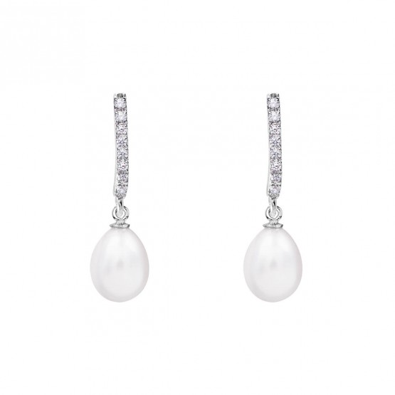 Pendientes para novia en plata y perlas (79B0500TE1) 1