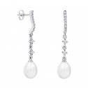 Pendientes para novia en plata y topacios con perlas (79B0502TE1) 2