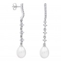 Pendientes de novia en plata y topacios con perlas (79B0503TE1) 2