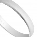 Alianza de boda oro blanco 3mm texturizada (5B302T)