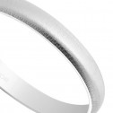Alianza de boda oro blanco texturizada 3mm (5B305T)