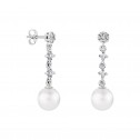 Pendientes para novia en plata y topacios con perlas (79B0602TD1) 2