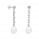 Pendientes de novia en plata y topacios con perlas (79B0603TE1) 2