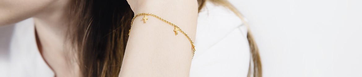 18k Yellow Gold and White Gold Bracelets | Argyor